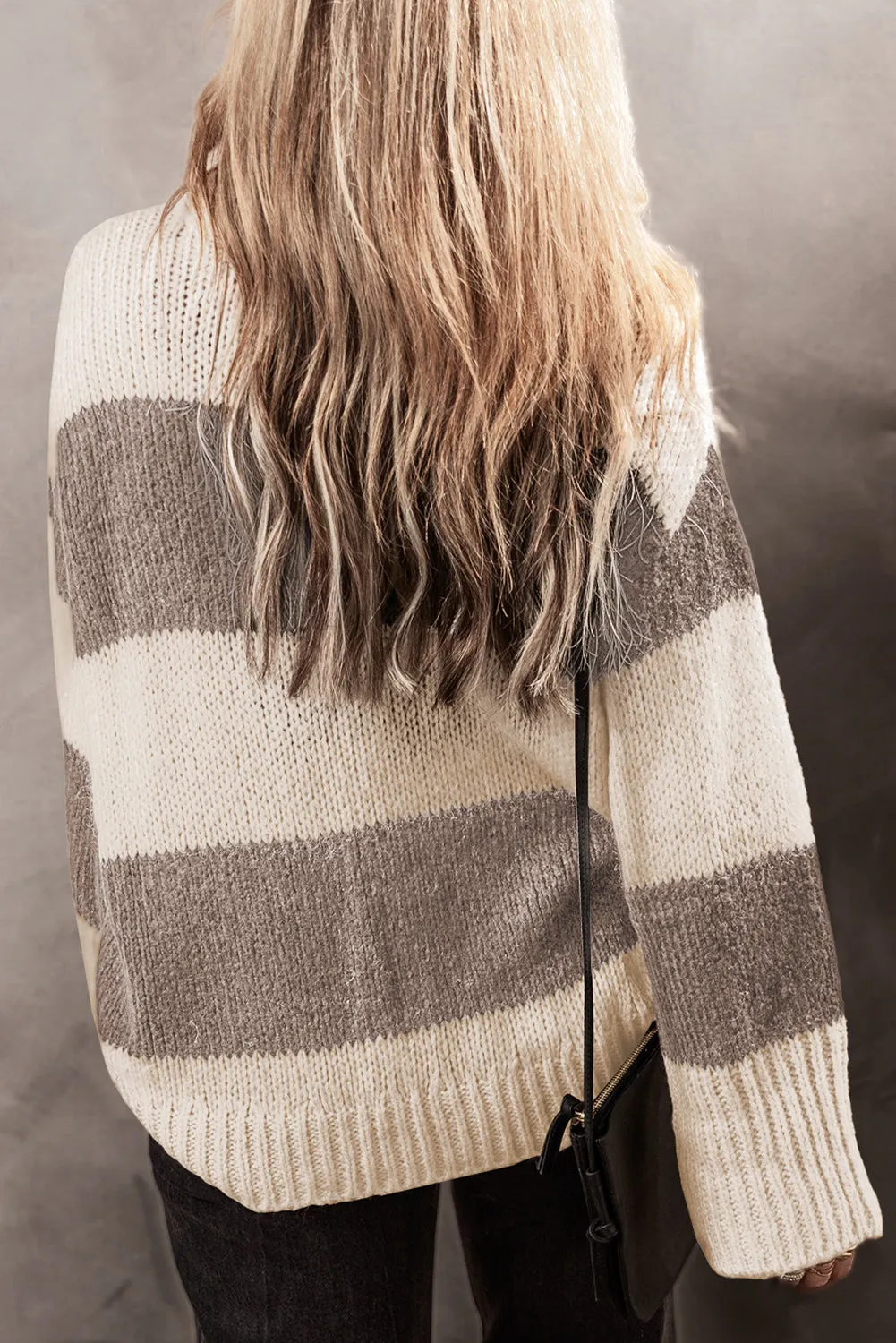Colourblock Loose Pullover Sweater