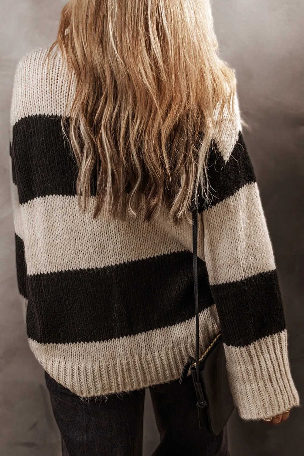 Colourblock Loose Pullover Sweater