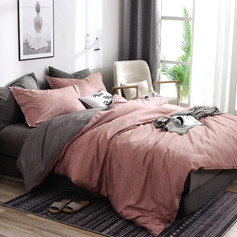 Comfy Lux Printed 988TC | Fitted Sheet Set - Mono Red