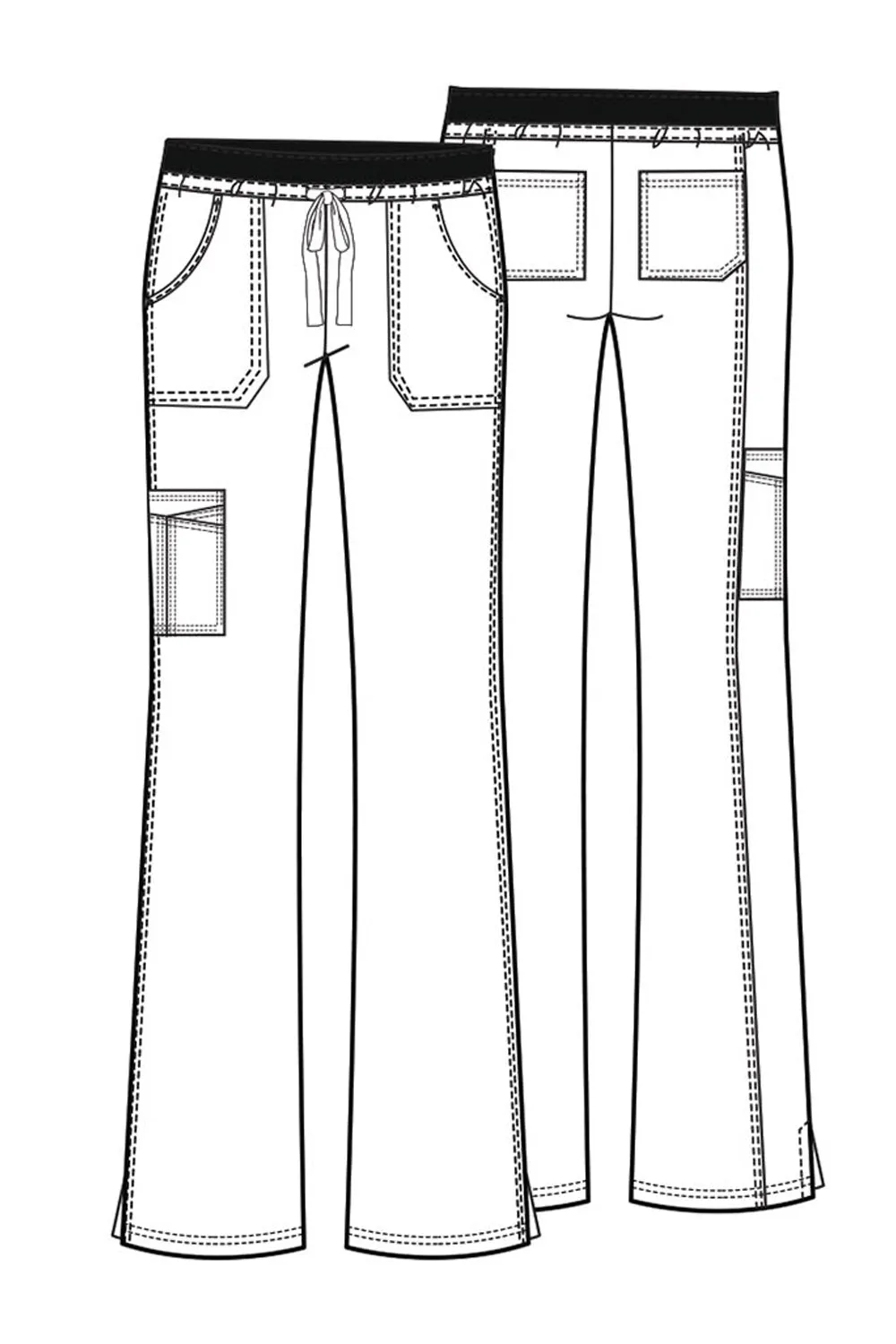Core Stretch 24001 Drawstring Cargo Pants Caribbean Blue