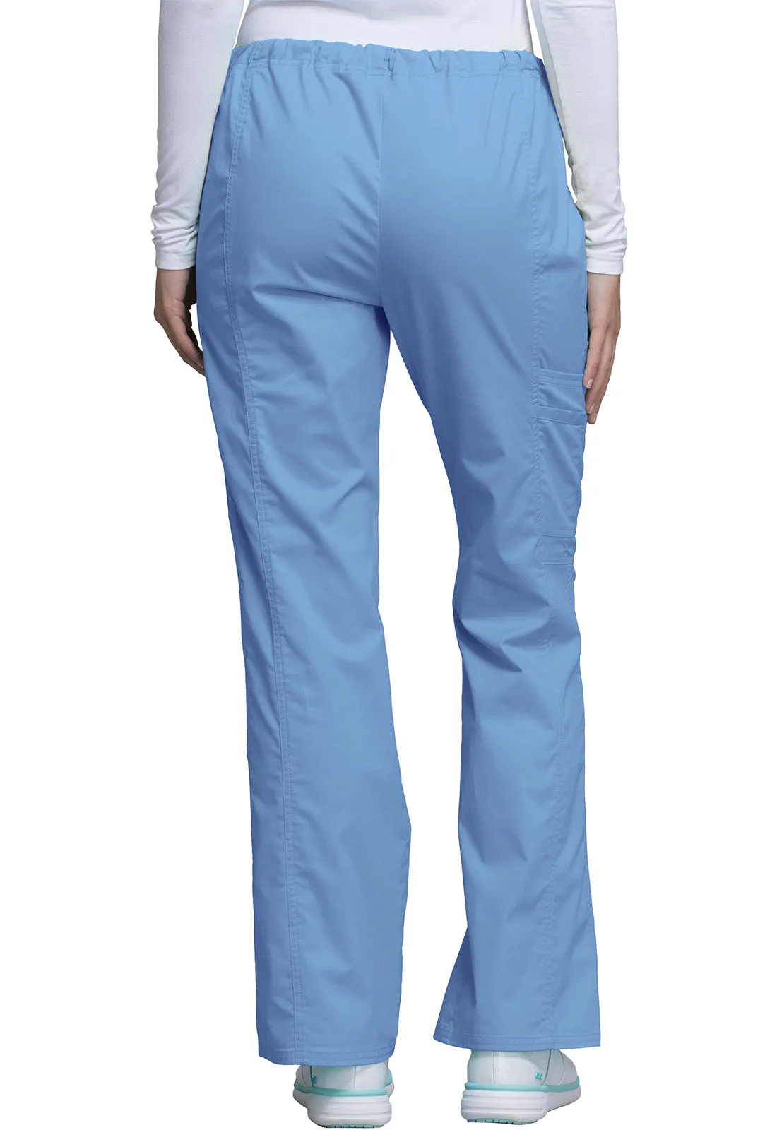 Core Stretch 4044 Mid Rise Drawstring Cargo Pants Ciel