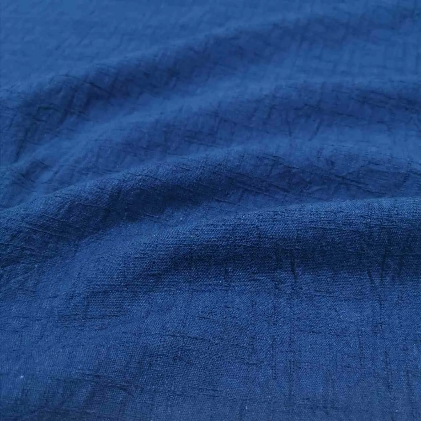 Cotton Wrinkled Dobby, Navy