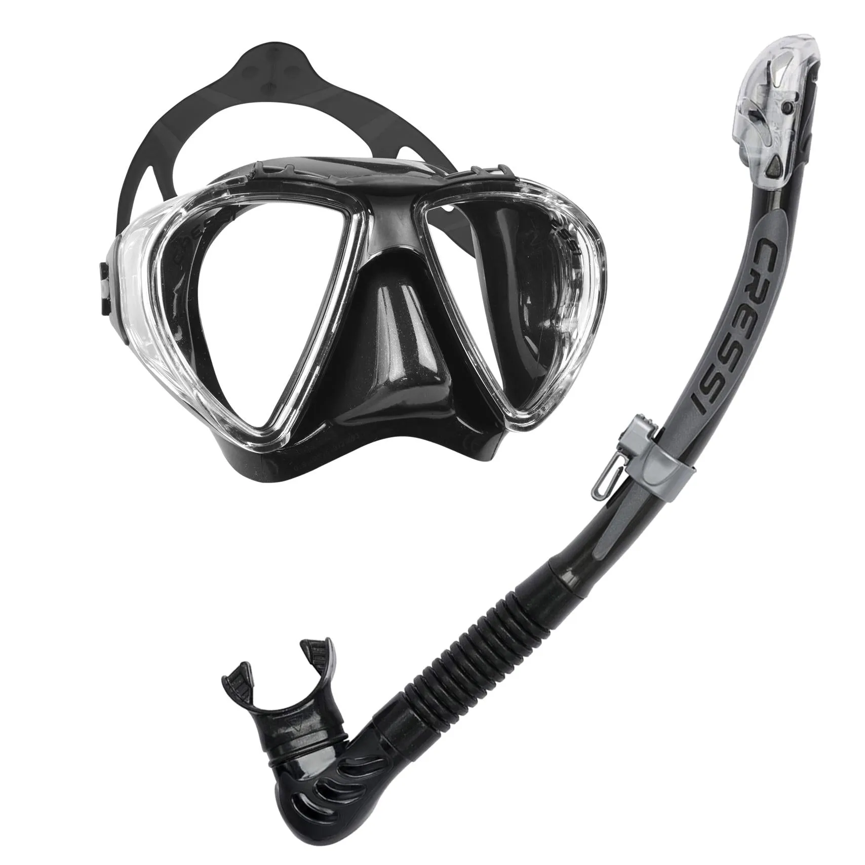 Cressi Penta Mask & Alpha Ultra Dry Snorkel Set