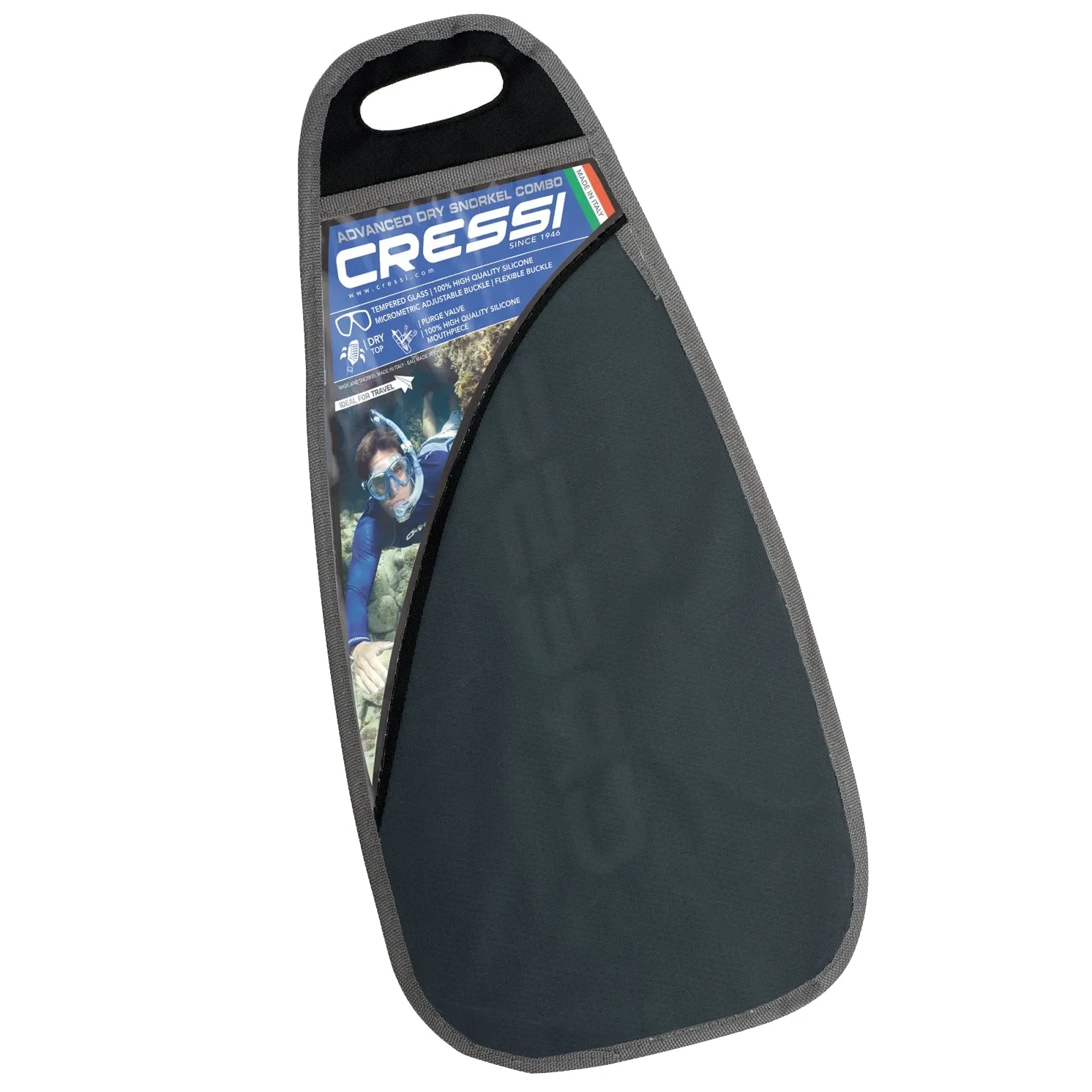 Cressi Penta Mask & Alpha Ultra Dry Snorkel Set