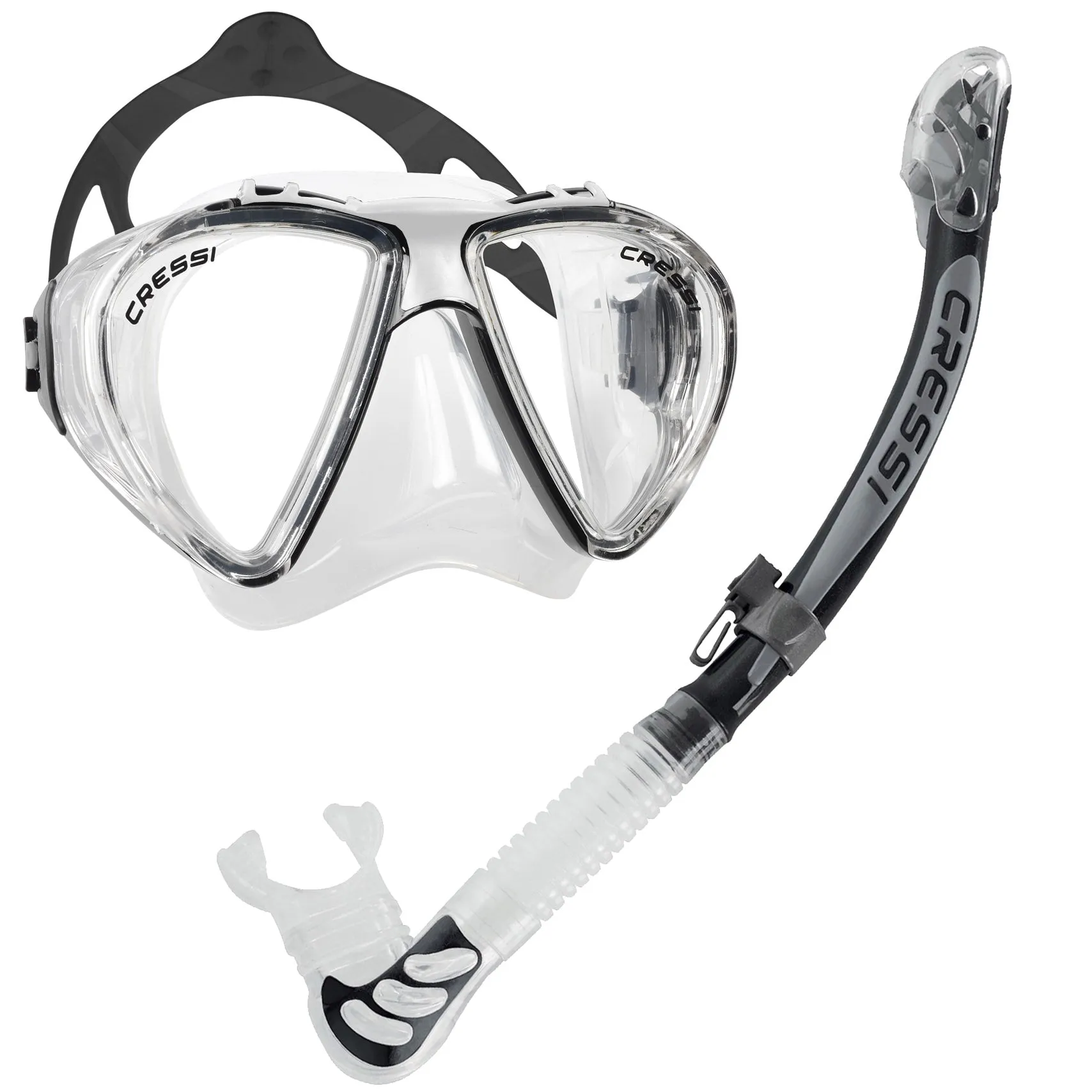 Cressi Penta Mask & Alpha Ultra Dry Snorkel Set