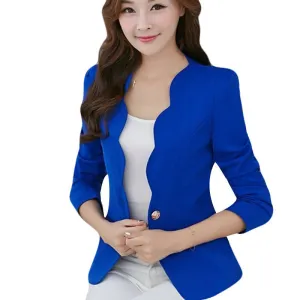 Cueca Casual Jacket Women Slim Short Design Suit Jackets Office Women Coat Clothing Vestidos