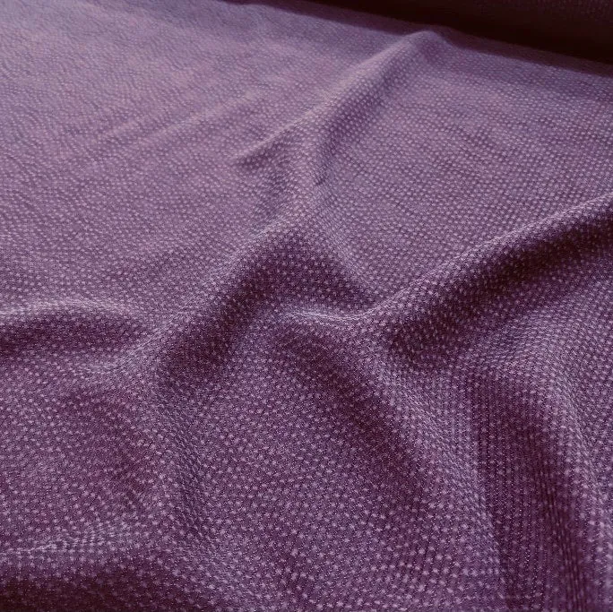 Cupro Self Stripe, Aubergine