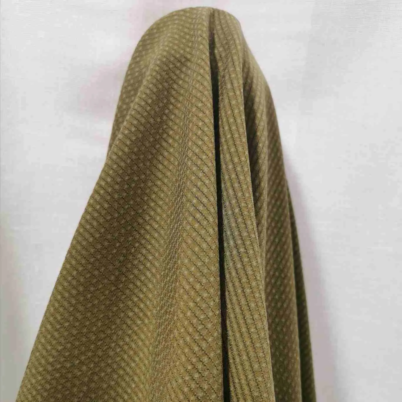 Cupro Self Stripe, Olive