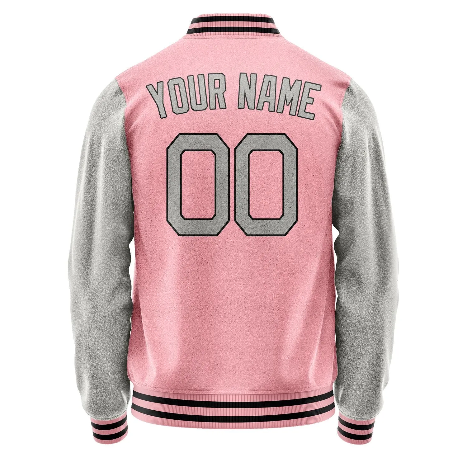 Custom Light Pink Gray Jacket
