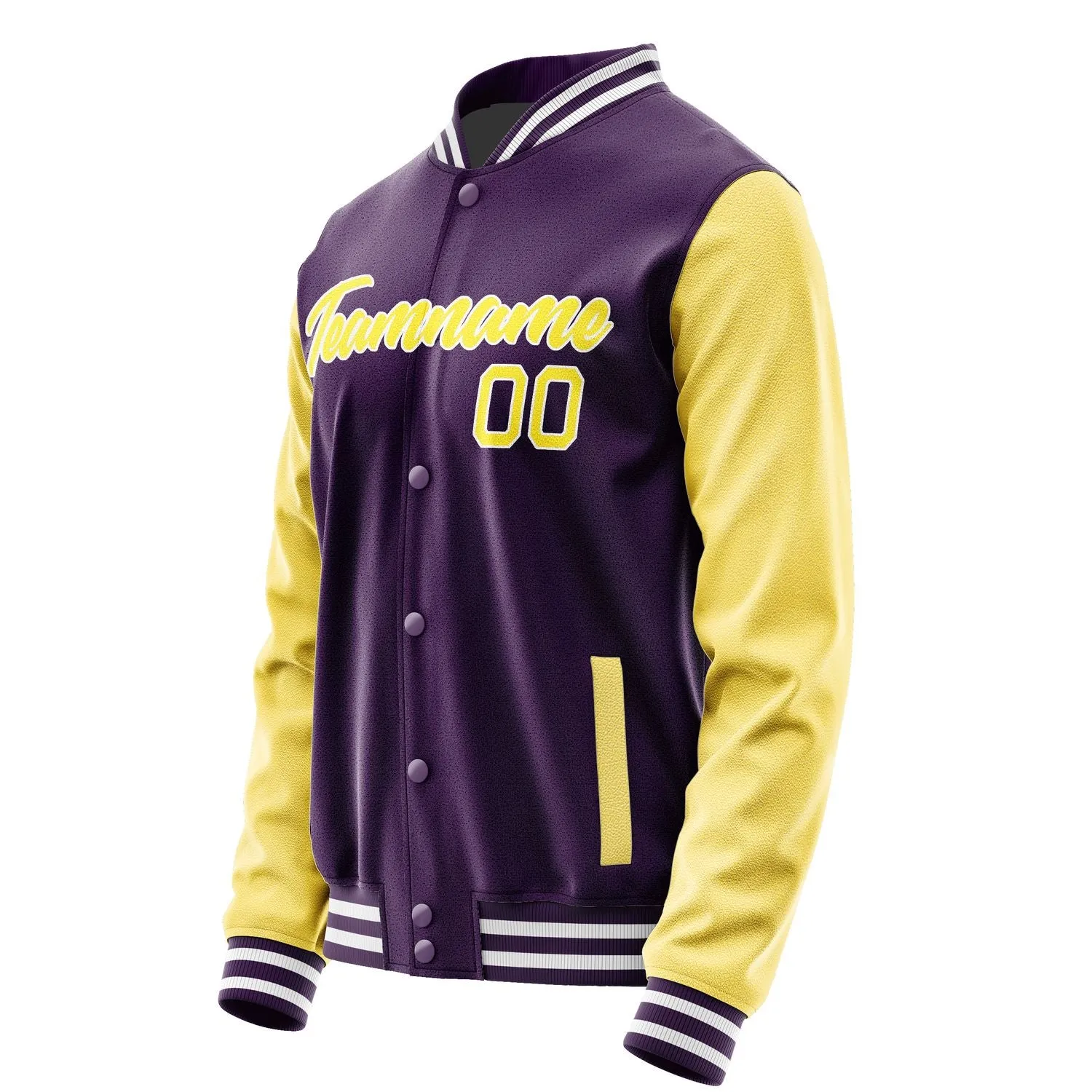 Custom Purple Light Yellow Jacket