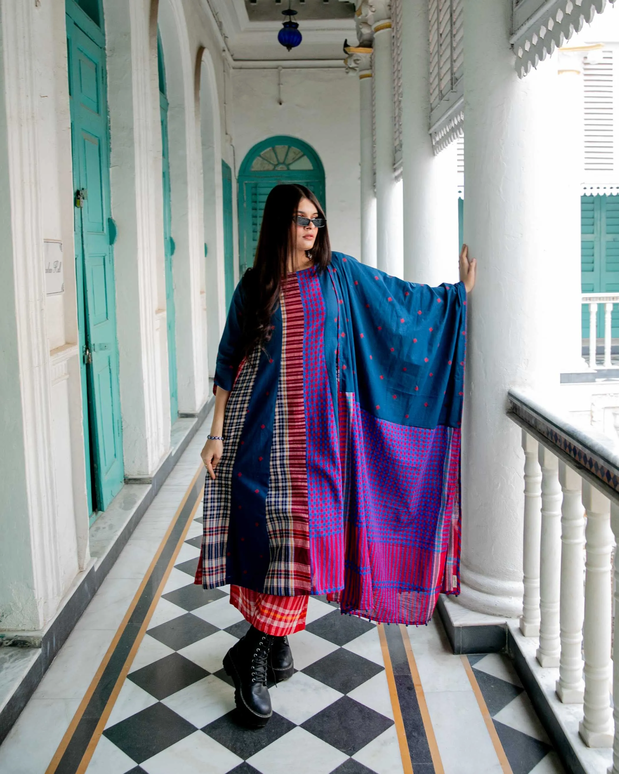 Deep Sea - Dupatta Set