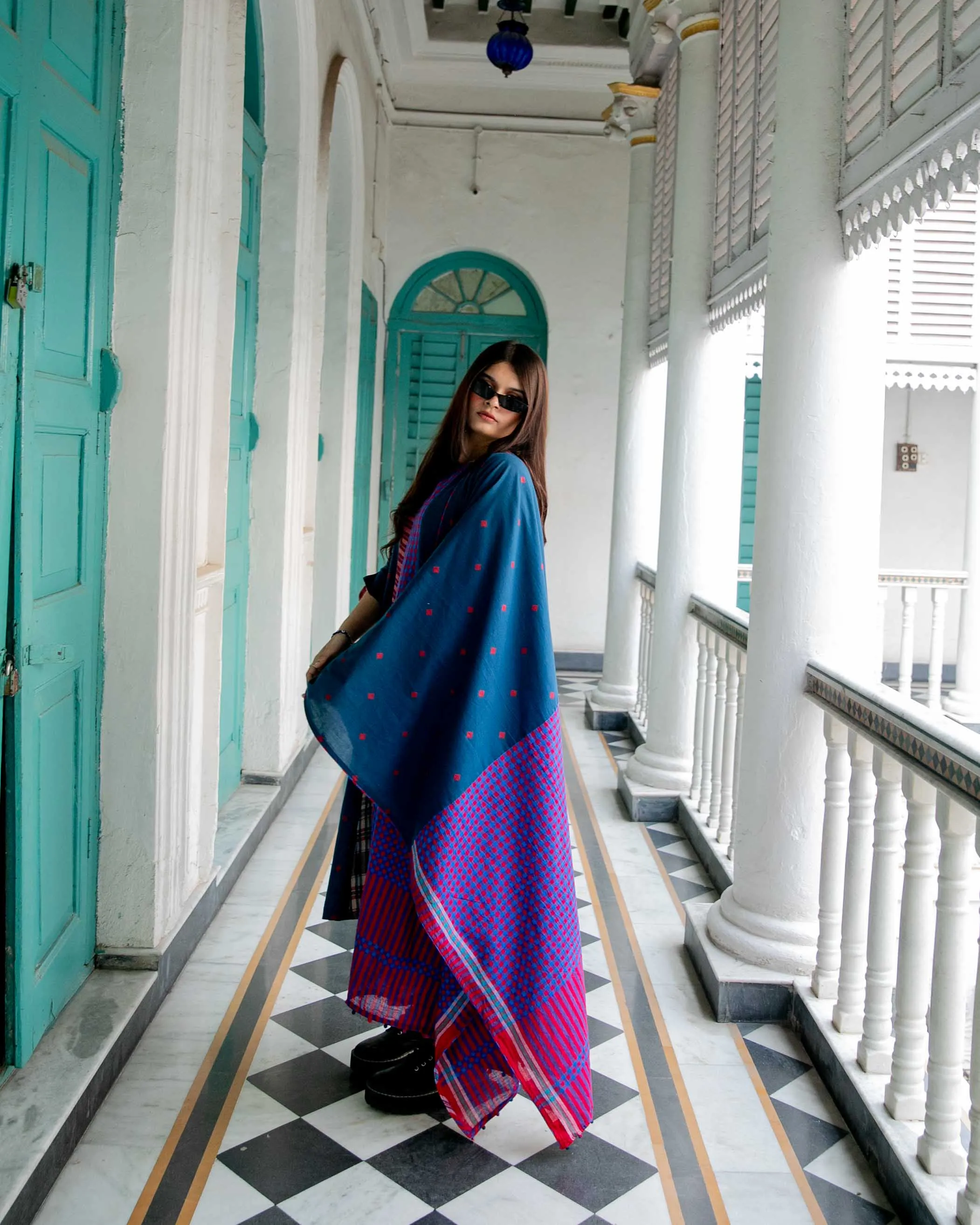 Deep Sea - Dupatta Set