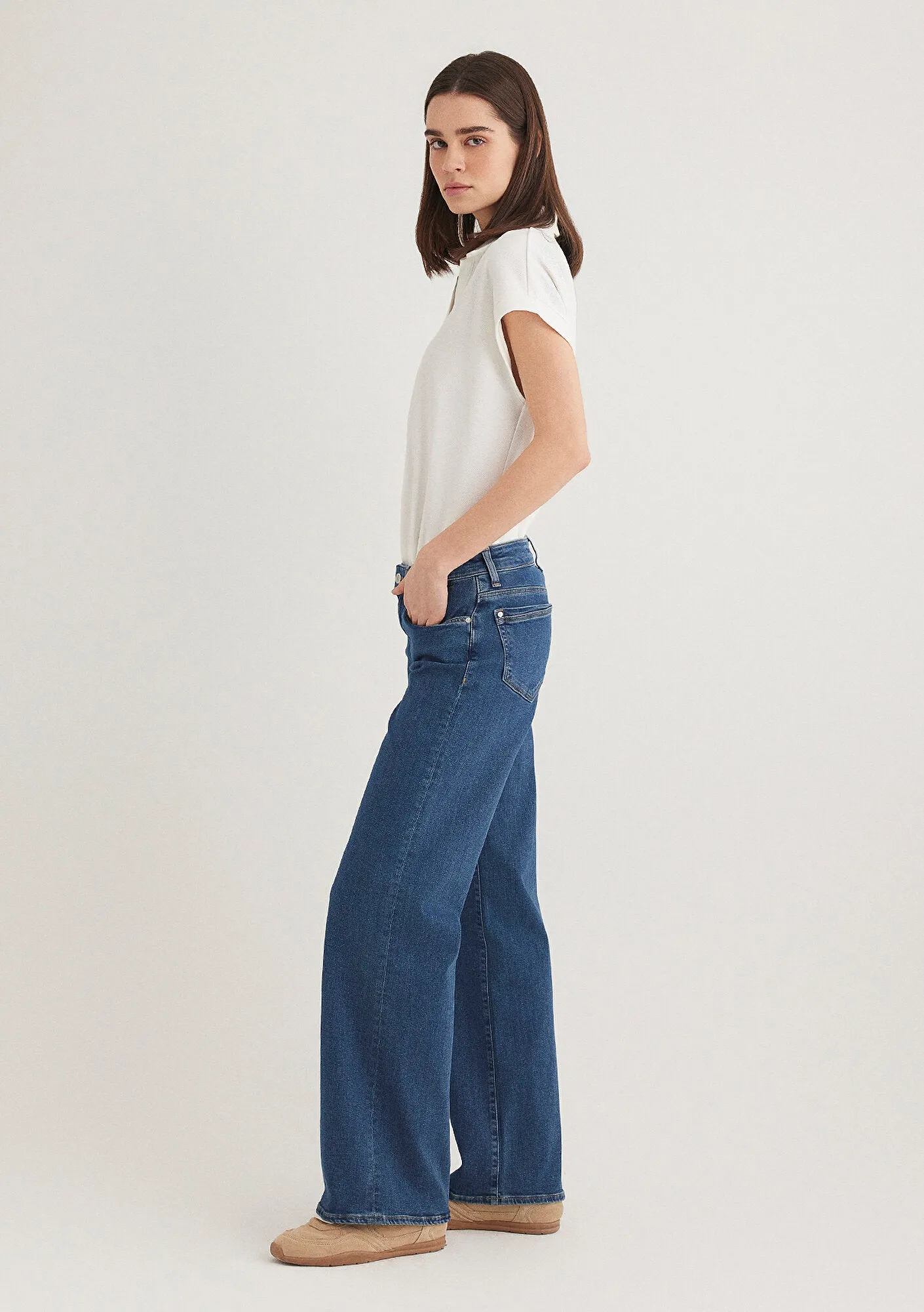 Deli Dolu Dark Stretch Jean Pants