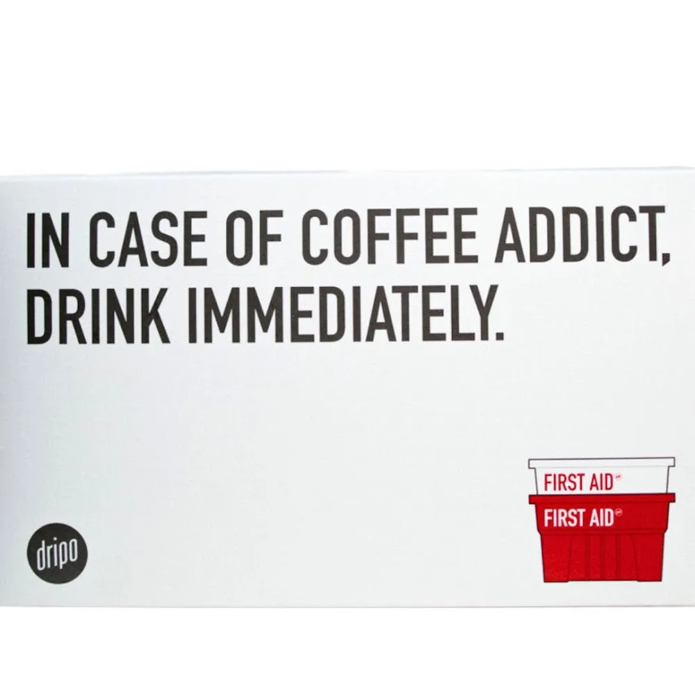 Dripo First Aid Box with Instant Black Coffee (80 Sticks / Box)