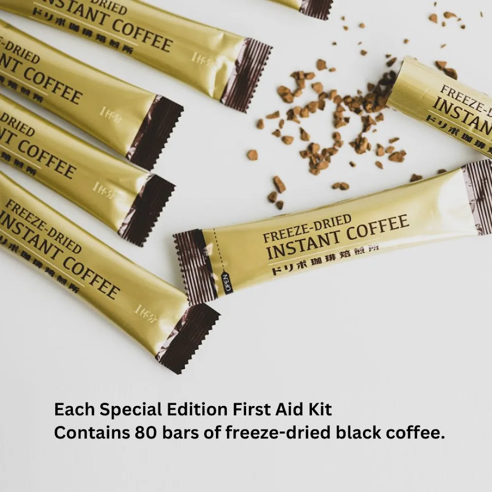 Dripo First Aid Box with Instant Black Coffee (80 Sticks / Box)