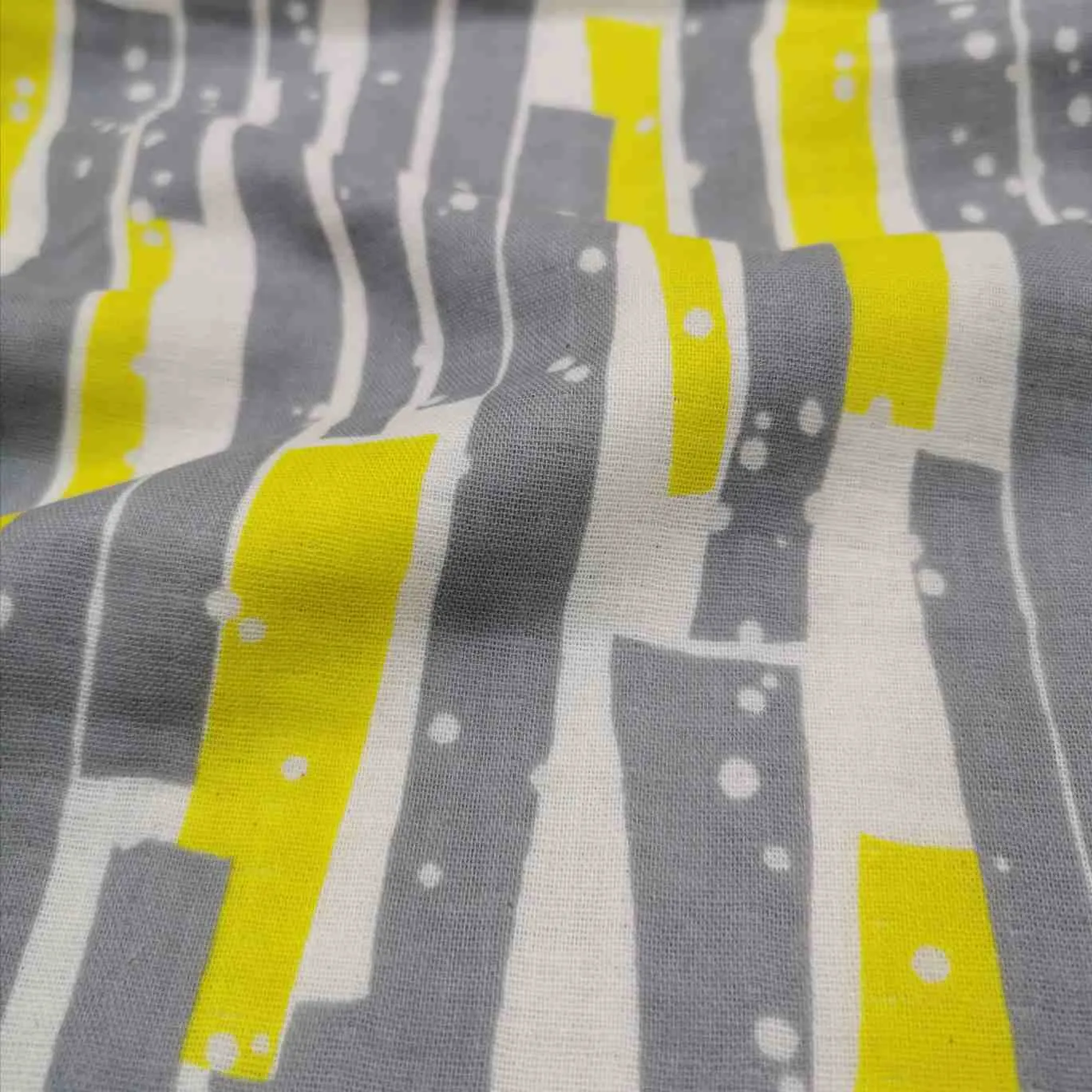 Echino Kokka Cotton Double Gauze, Tansen Citron