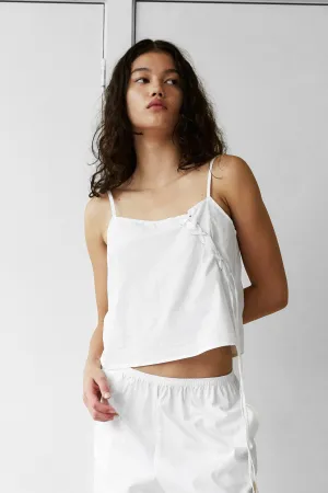 Eyelet Top in White