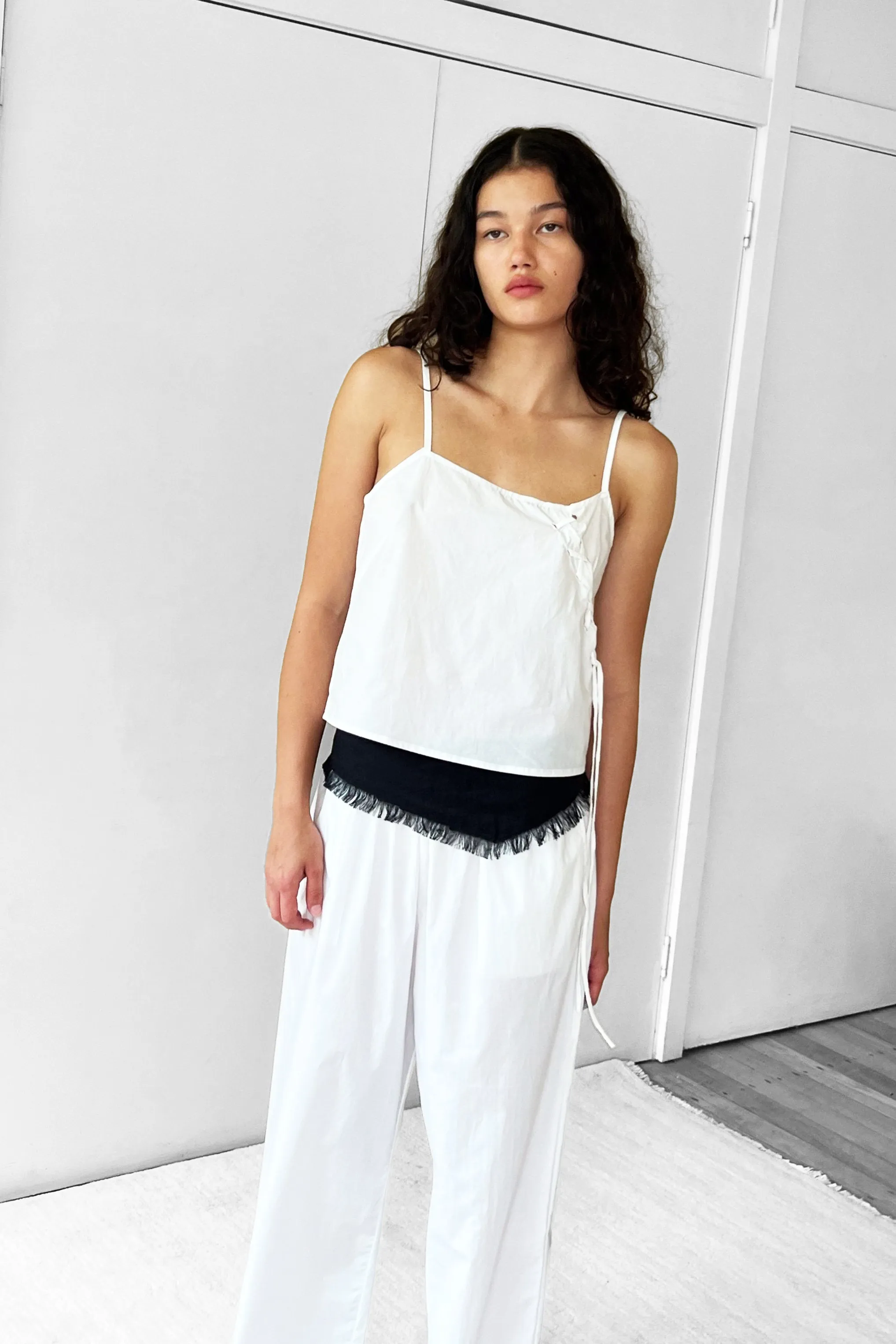 Eyelet Top in White