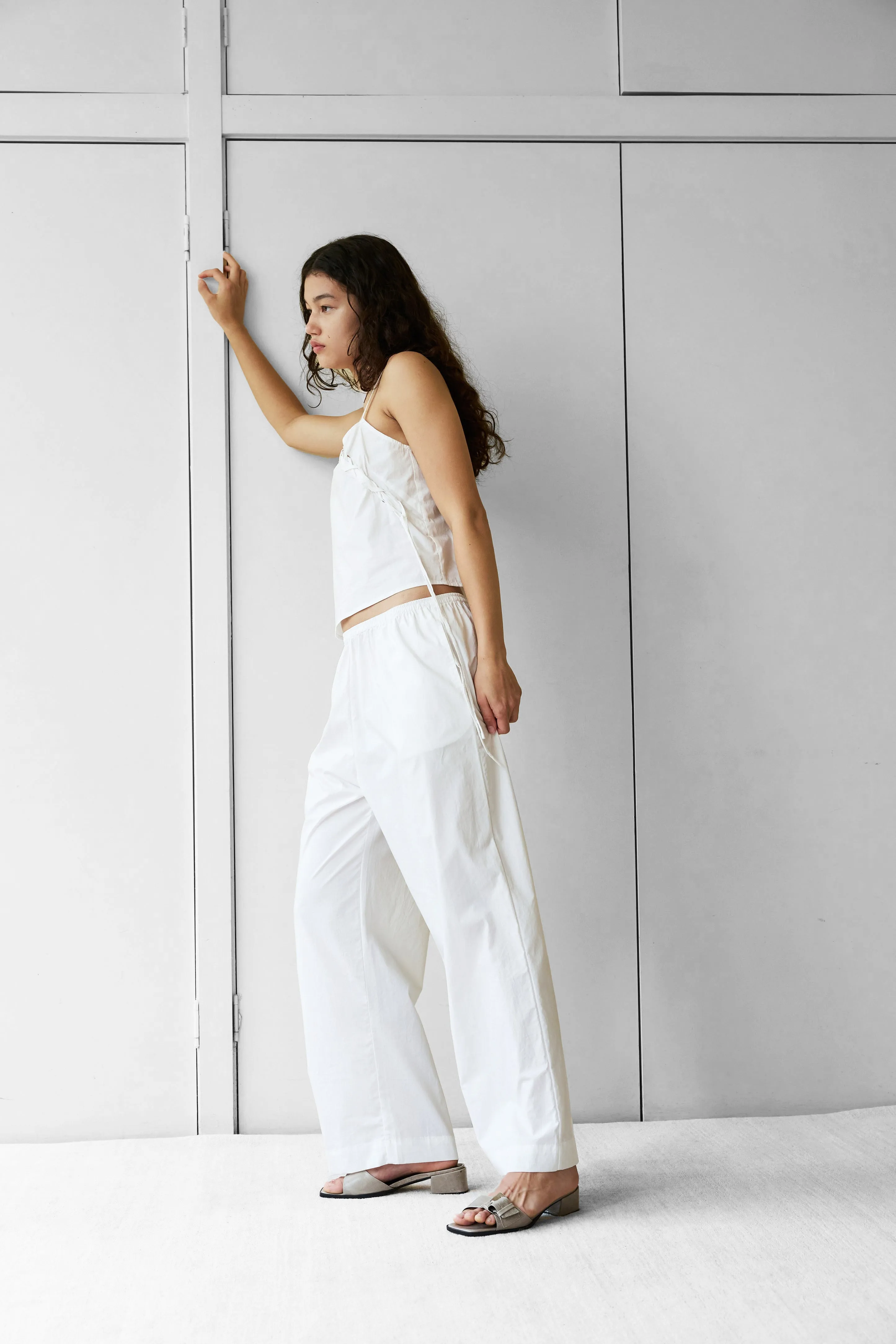 Eyelet Top in White