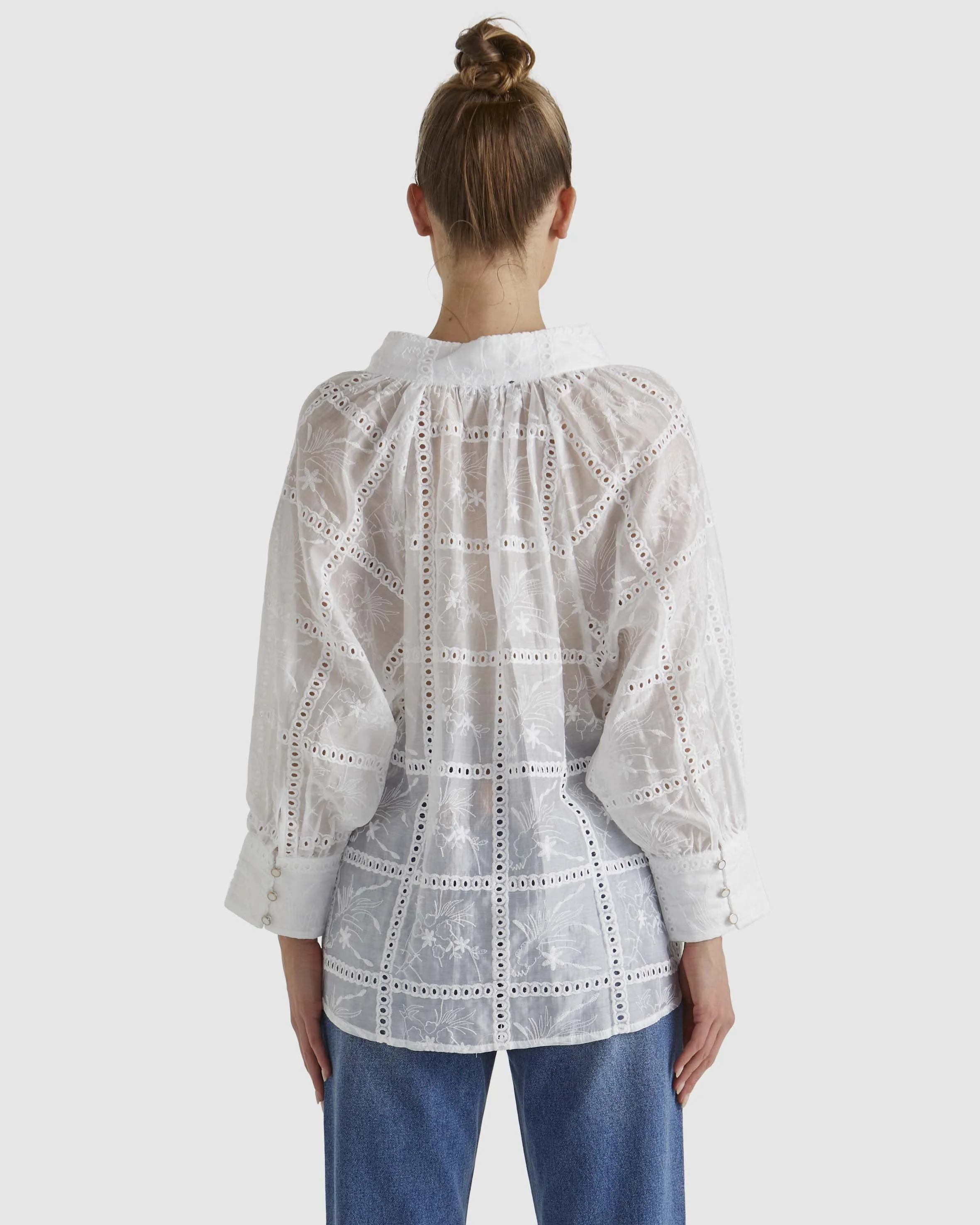 Fate   Becker Whisper Blouse - Ivory