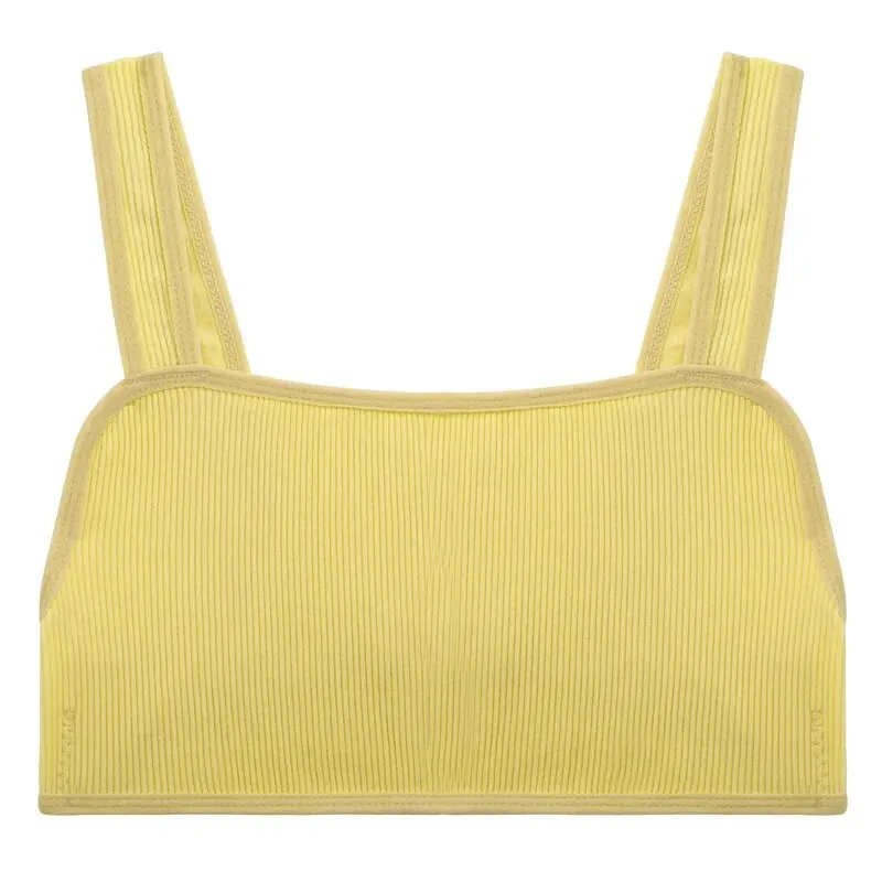 FINETOO Women's Seamless Tops: Wide Shoulder Strap Tanks, Bralettes & Camisoles in S - XL