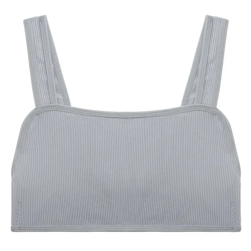 FINETOO Women's Seamless Tops: Wide Shoulder Strap Tanks, Bralettes & Camisoles in S - XL