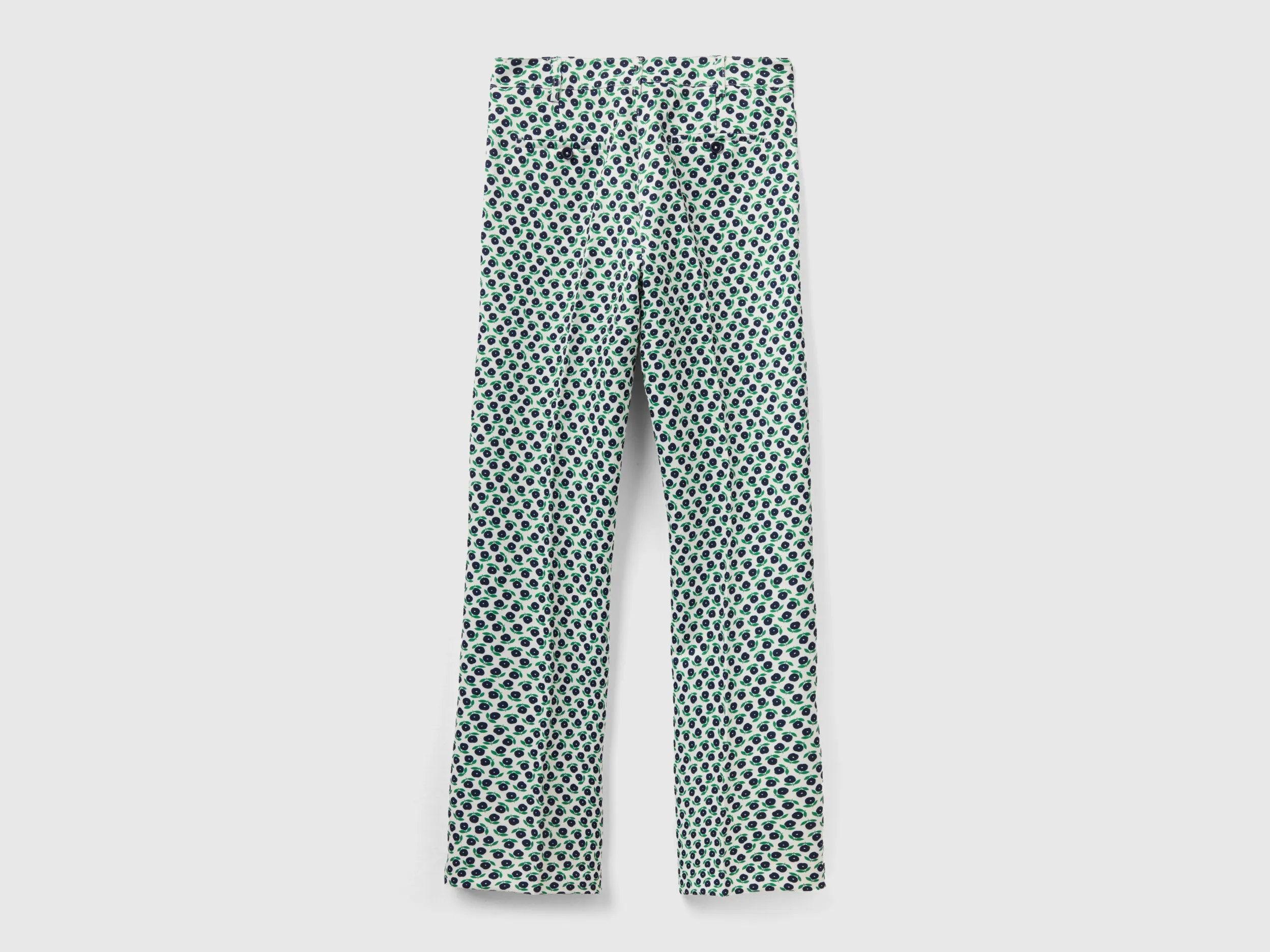 Floral Print Straight Fit Trousers