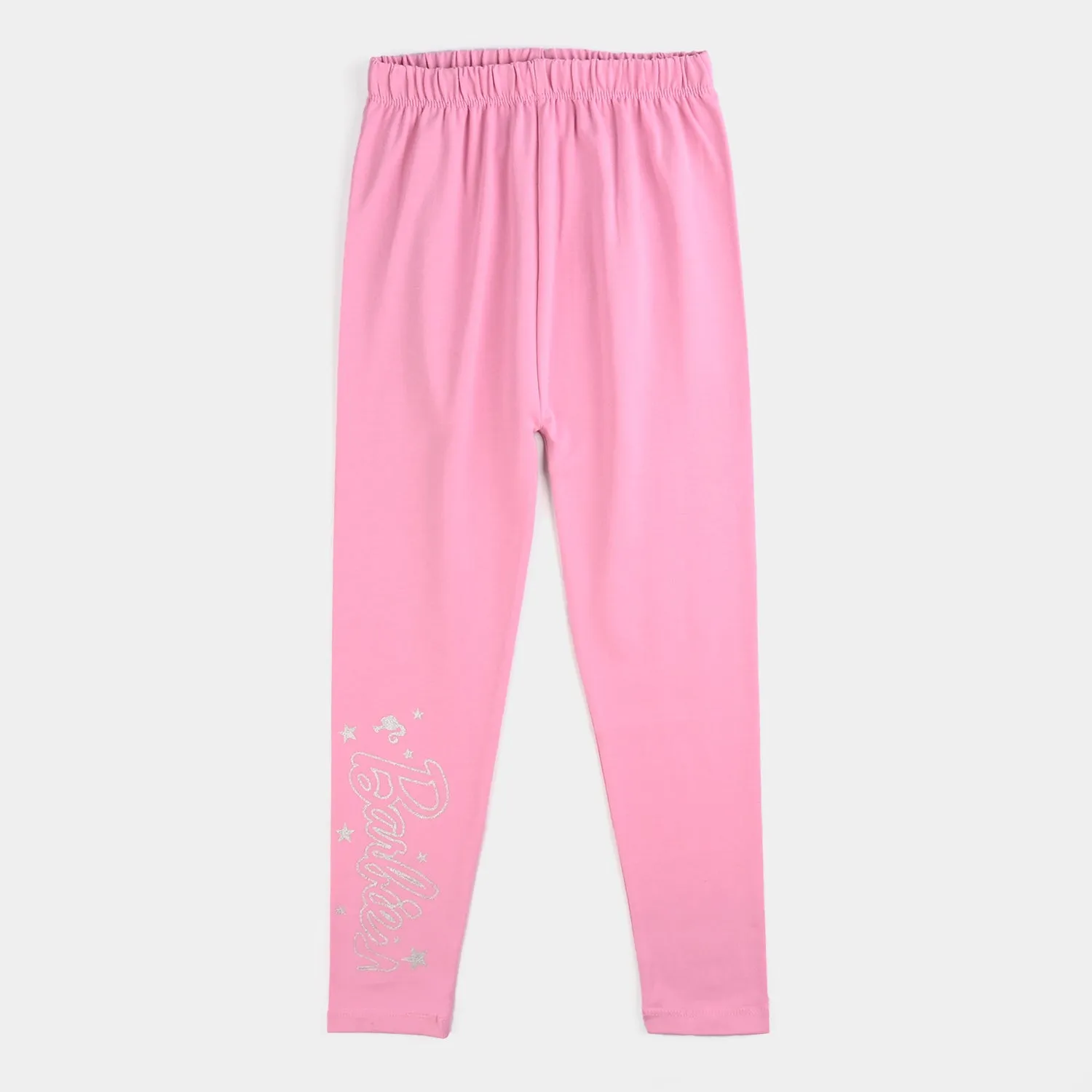 Girls Lycra Jersey Tights-Pink