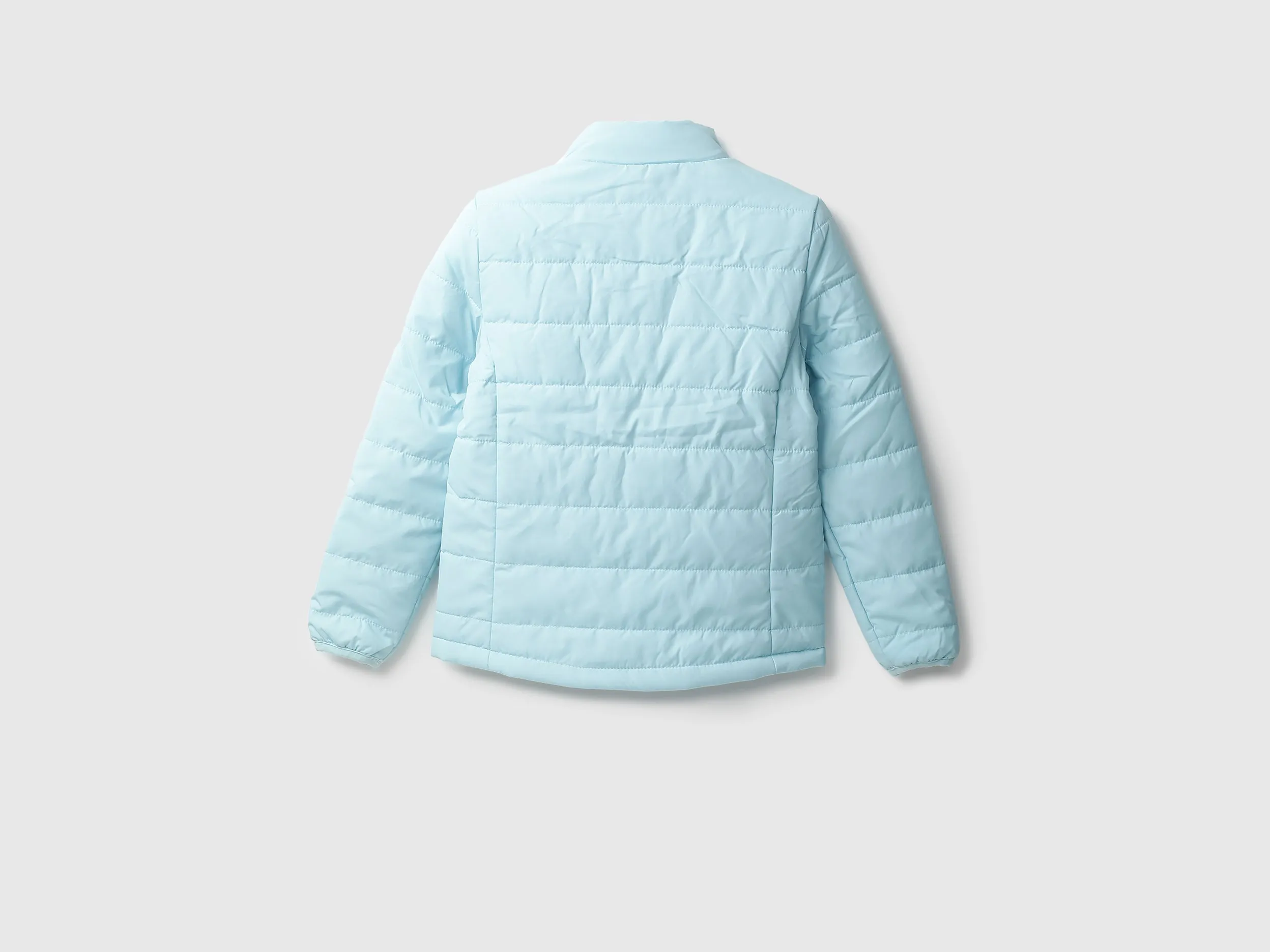 Girls Quilted High Neck Jacket