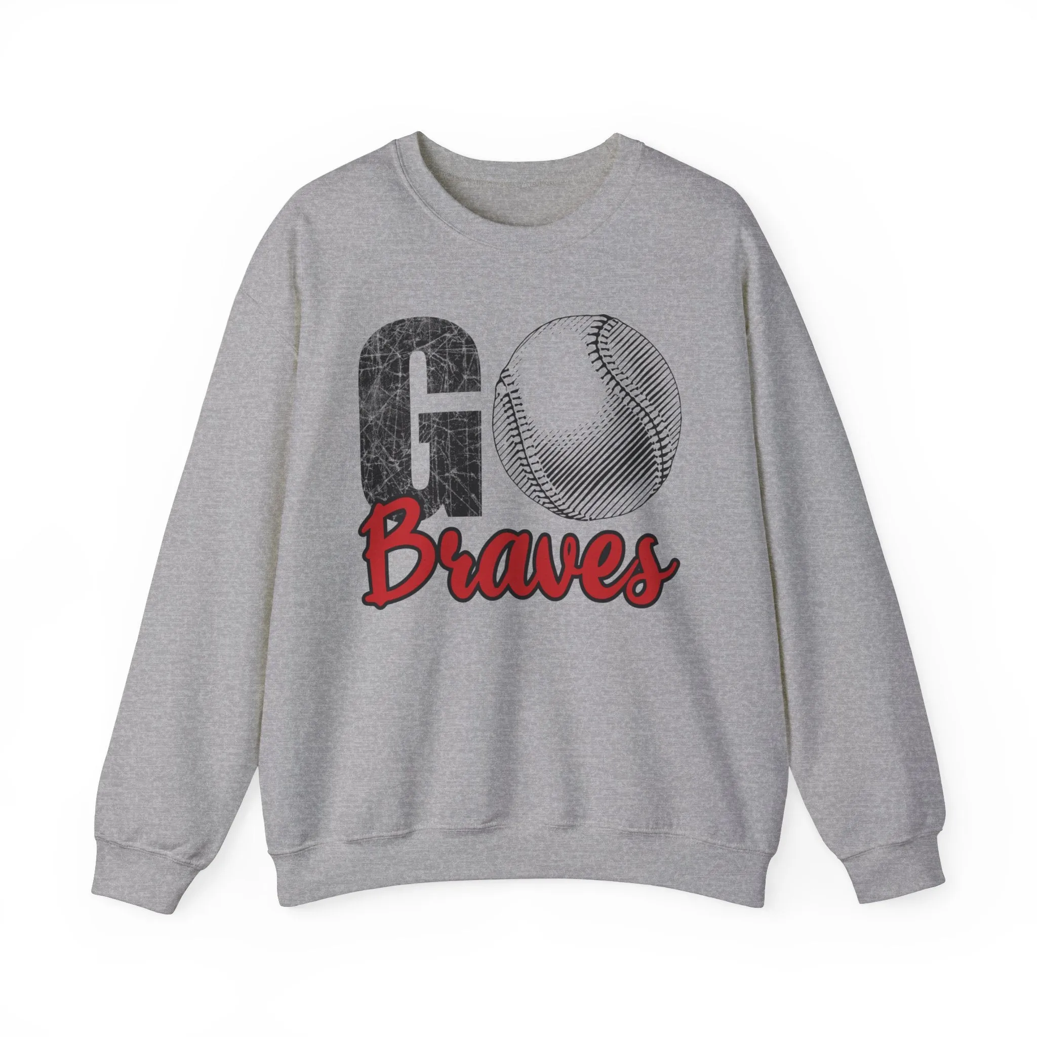 Go Braves Baseball Crewneck Sweatshirt