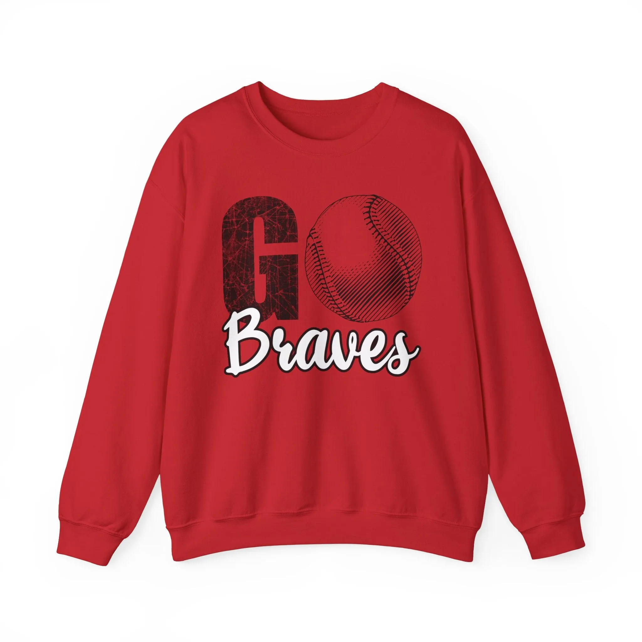 Go Braves Baseball Crewneck Sweatshirt