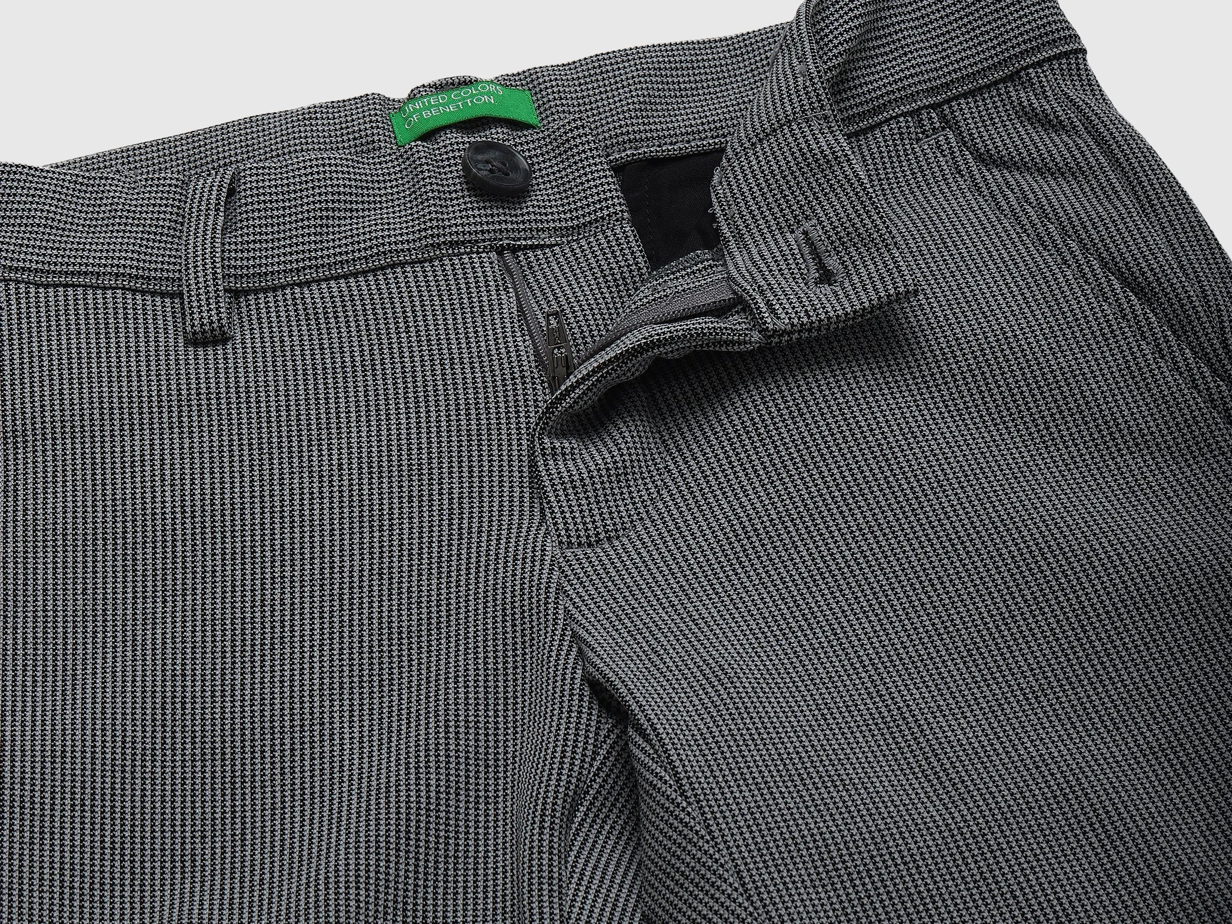 Grey Knit Trousers