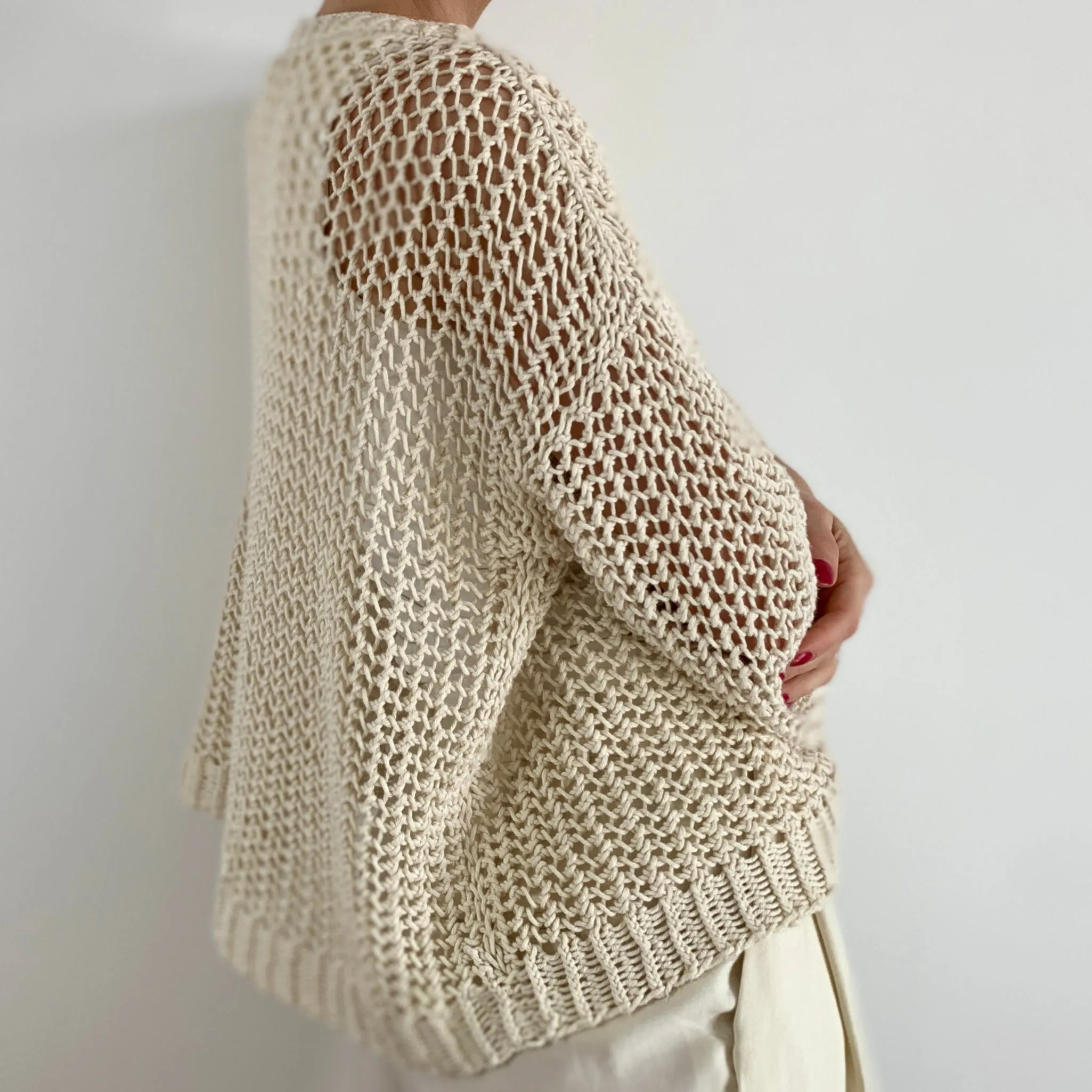 Halcyon Lace sweater knitting pattern