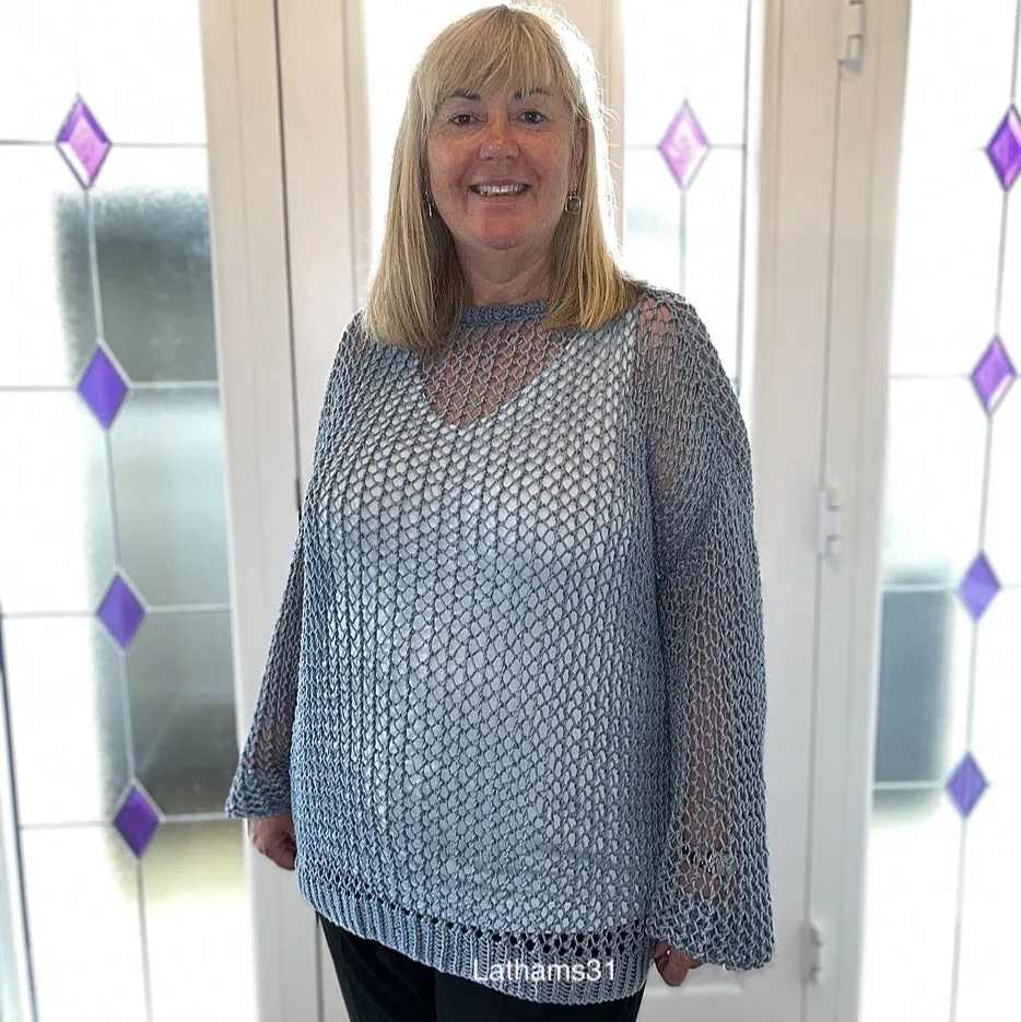 Halcyon Lace sweater knitting pattern