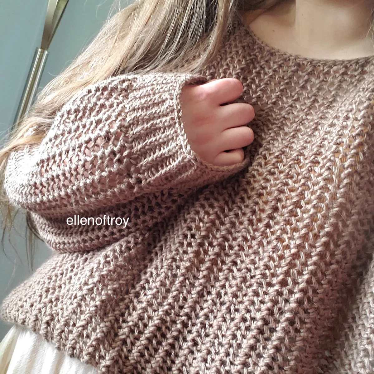 Halcyon Lace sweater knitting pattern