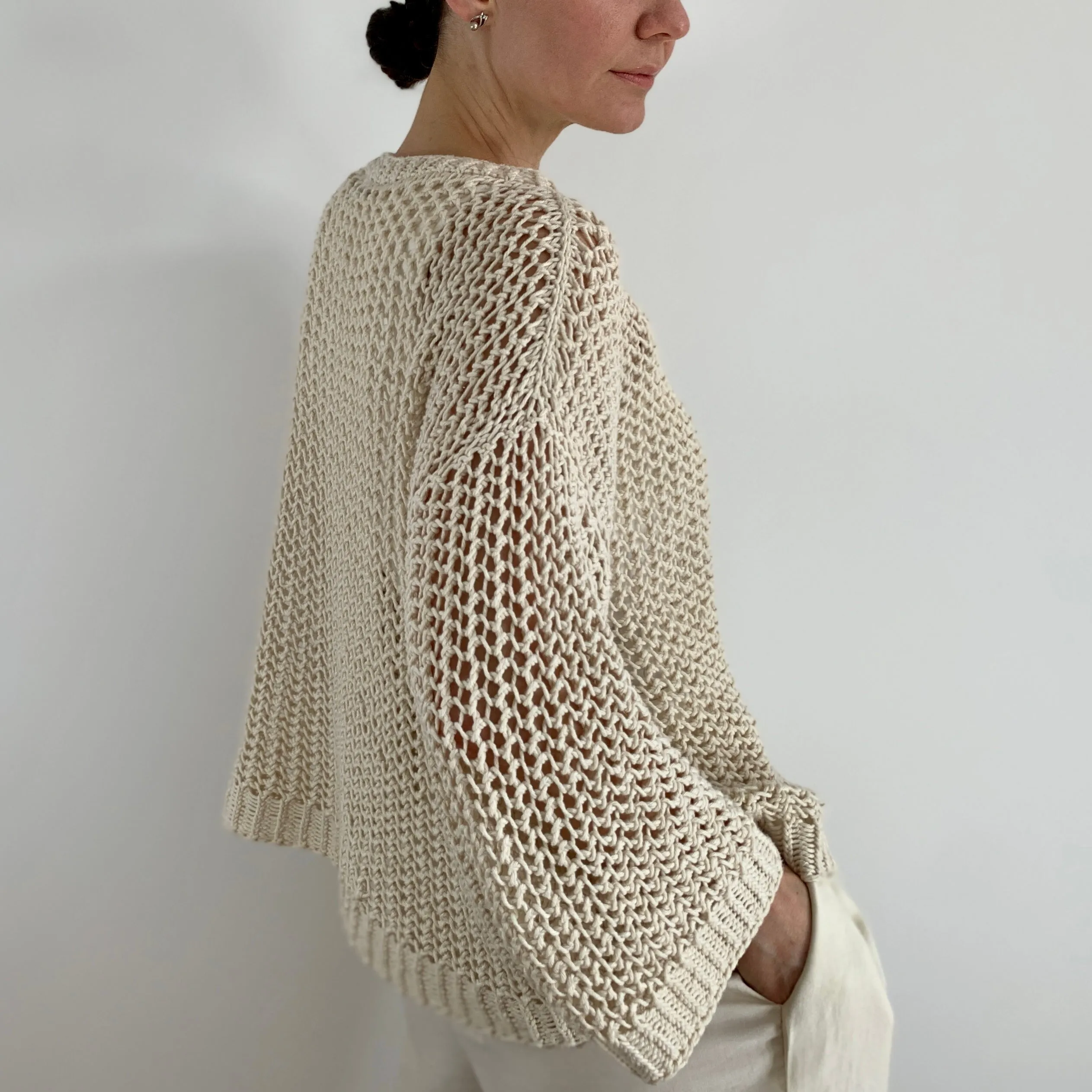 Halcyon Lace sweater knitting pattern