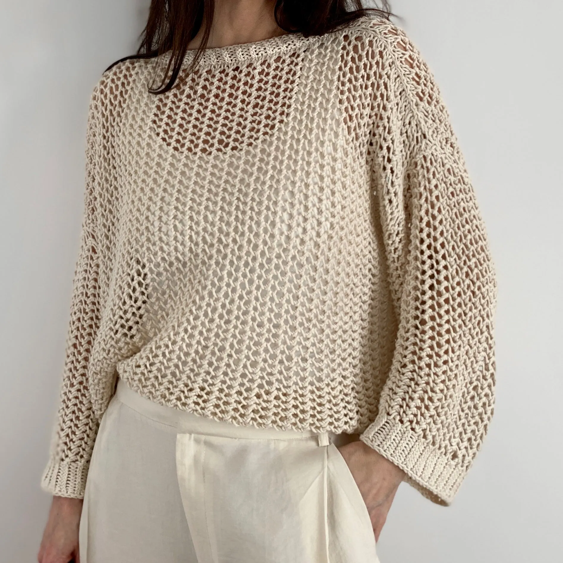 Halcyon Lace sweater knitting pattern