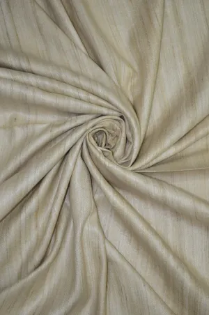 Handwoven Natural Yarn Dyed Pure  Spun Unfinished Muga Tussar Silk Fabric