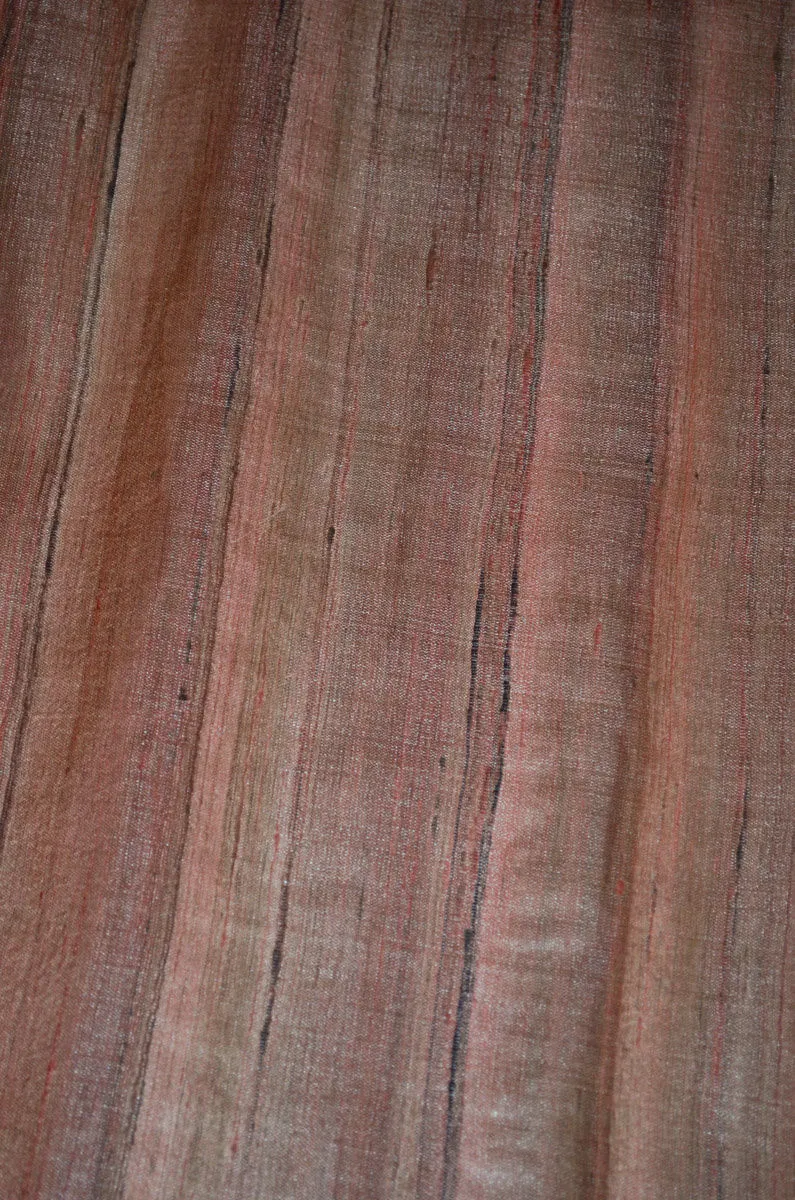 Handwoven Natural Yarn Dyed Pure Tussar Spun Silk  Fabric ( To buy a quantity of 1.5,2.5,3.5 please call us on 9930655009)