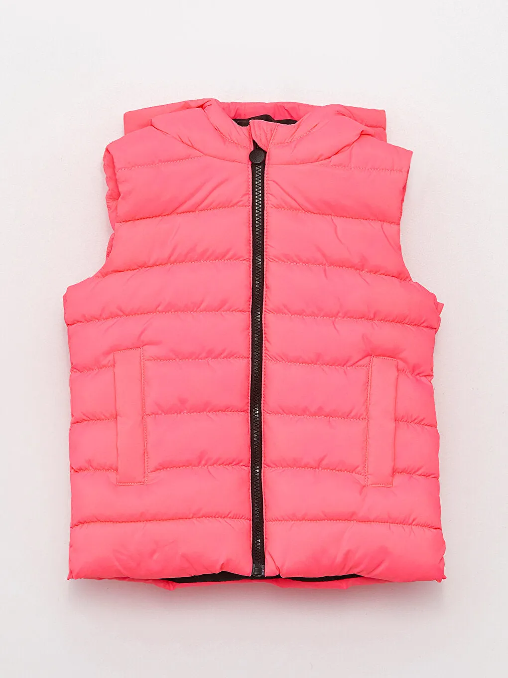 Hooded Girls Puffer Vest