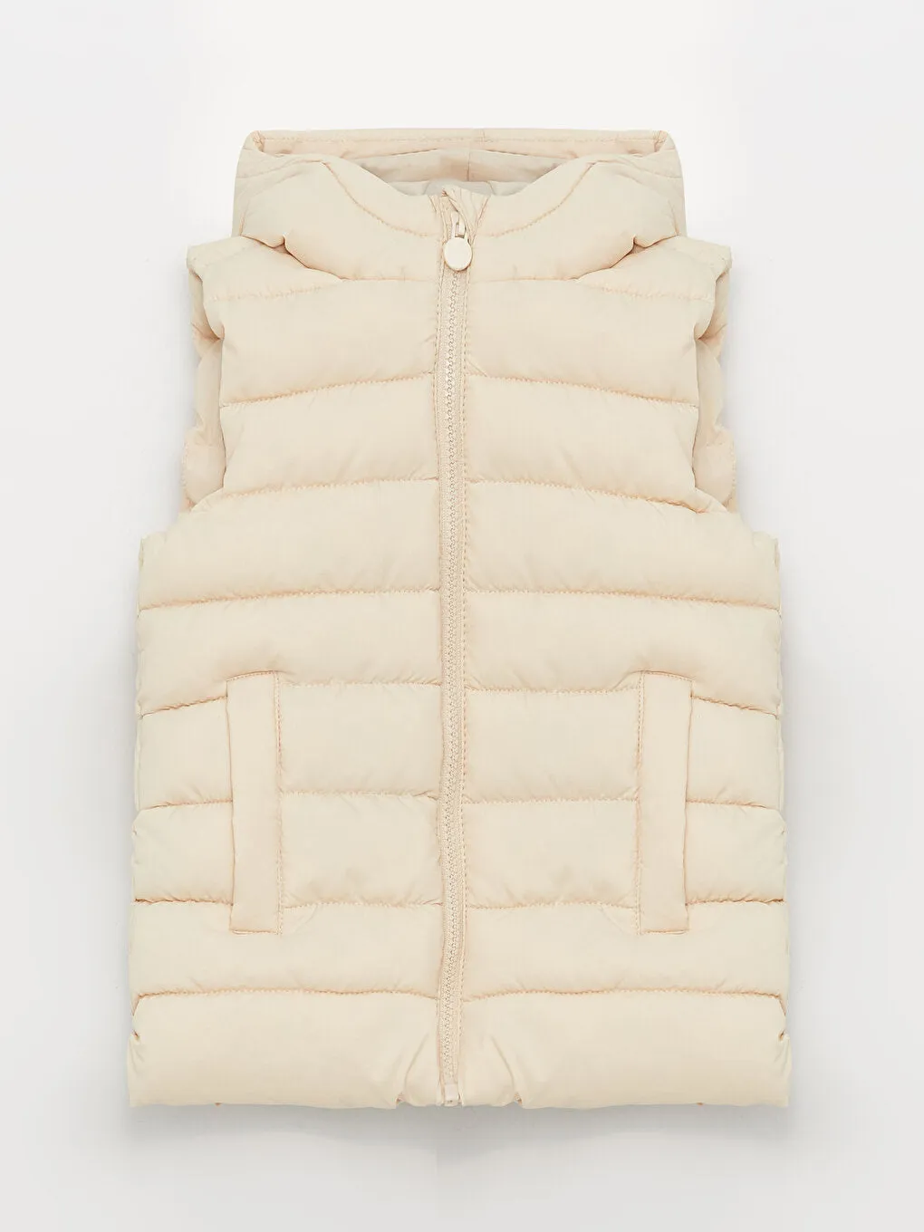 Hooded Girls Puffer Vest