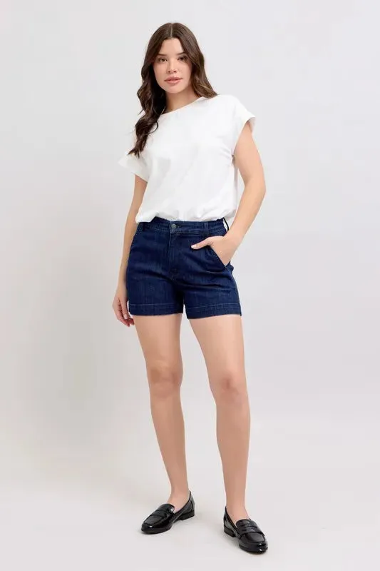 Judy Blue Full Size High Waist Denim Shorts Plus Size