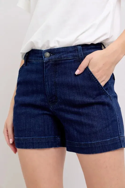 Judy Blue Full Size High Waist Denim Shorts Plus Size