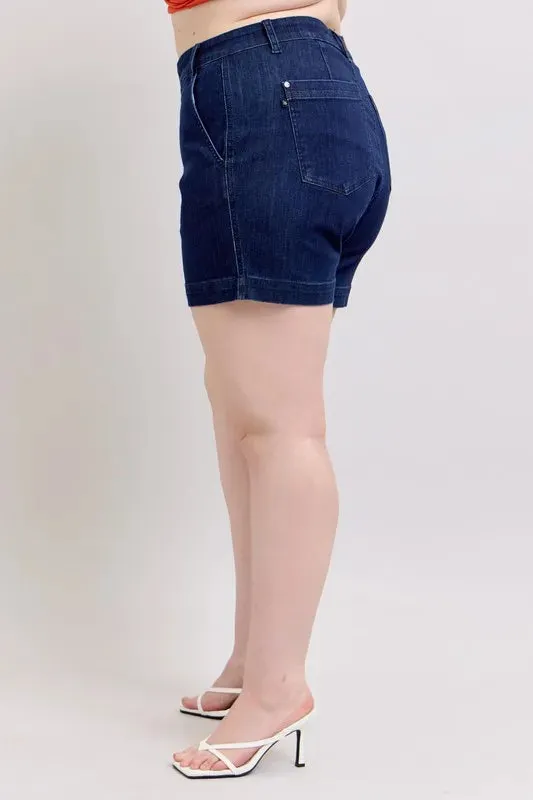 Judy Blue Full Size High Waist Denim Shorts Plus Size