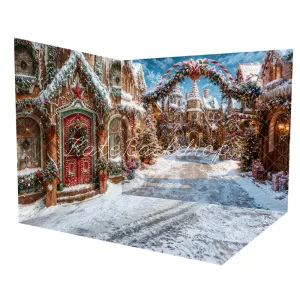 Kate Christmas Gingerbread Town Street Room Set