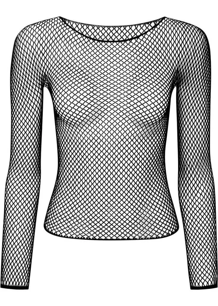 Killstar Hellrazor Fishnet 80's Top Zwart