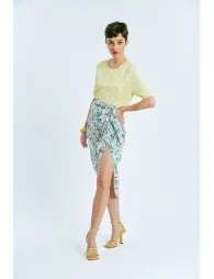 Knit Short Sleeve Sweater