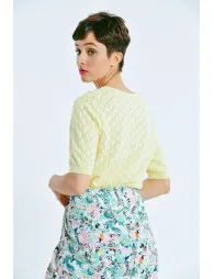 Knit Short Sleeve Sweater