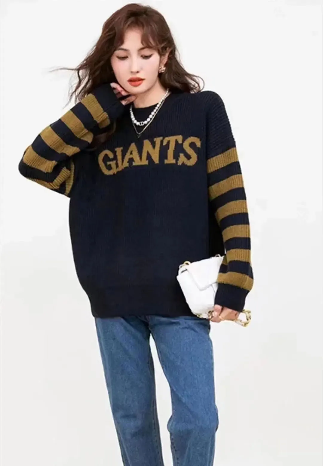Letter Print Pullover
