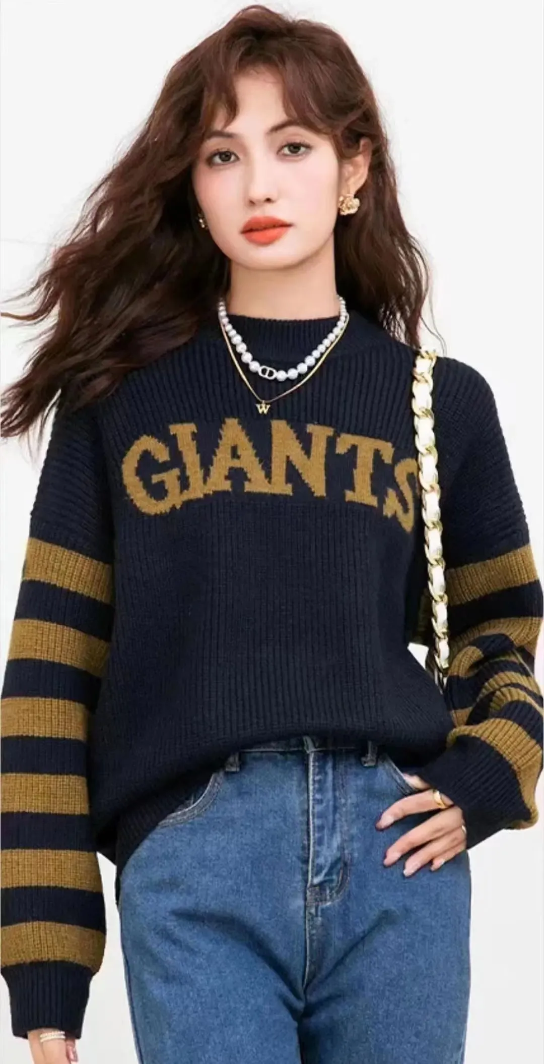 Letter Print Pullover
